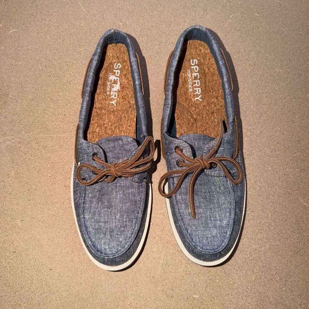 Sperry Men's Blue and Navy Boat-shoes